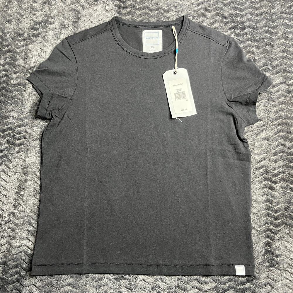 Jason Scott women Shrunken Tee Size XS black NWT